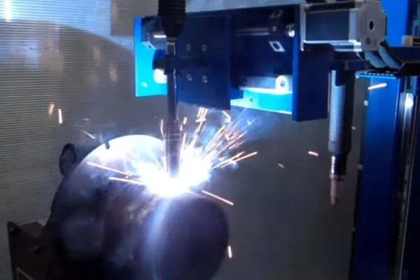 soldagem automática a arco de argônio